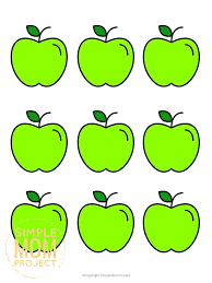 First, fold each page in half with the text and pictures facing out. Red And Green Apple Templates In Large Medium And Small