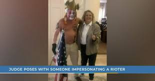 The participant in the jan. Pa Judge Criticized For Photo With Husband Dressed In Qanon Shaman Costume Phillyvoice