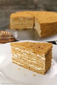 Easy Russian Honey Cake Recipe Medovik Alyona S Cooking Recipe Honey Cake Recipe Russian Honey Cake Cake Recipes