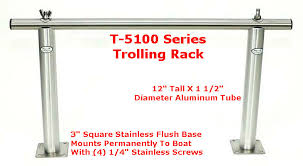 Flush mount rod holders for trolling. Driftmaster T 5100 Troll Master Rod Rack
