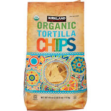 My local rich person's food store is advertising special 'gluten free corn chips'. Kirkland Signature Organic Tortilla Chips 40 Oz Costco