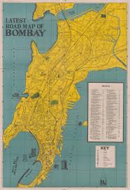 Road Map of Mumbai (Bombay), 1980 ...