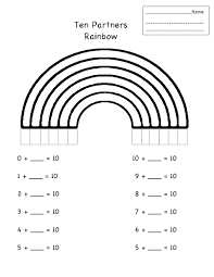Ten Partners Rainbow Pdf Homeschool Math 1st Grade Math Math Lessons