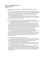 Kali ini saya akan coba berikan contoh soal pas alias final tes alias uas geografi semester 2 kurikulum 2013. Priyanka Kritik Dan Esai Docx Nama Priyanka Rahmadhina Isnadi Kelas Xii Mipa 2 Absen 27 1 Jelaskan Apa Yang Dikritik Oleh Penulis Maman Mahayana Course Hero
