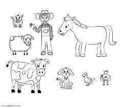 From the mouse to the elephant. Free Farm Animal Coloring Pages Farm Animal Coloring Pages Coloring Pages For Kids And Adults