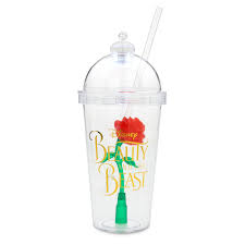 Enchanted Rose Light Up Dome Tumbler With Straw Beauty And The Beast Shopdisney
