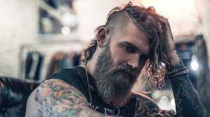 This men's hairstyle has a thick viking beard on the bottom that complements the neat sweep on top. 15 Cool Viking Hairstyles For The Robust Man Balayage Highlights Balayage Highlights