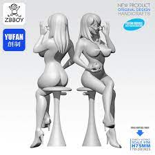 124 Anime Sexy Nude Girl Unpainted Unassembled Glasses Woman Statue YUFAN  Model | eBay
