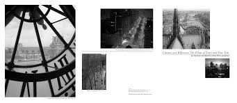 Likeness and Reflection:The Allure of Paris and New York