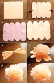 フラワーフェアリーズの本とお花紙の芍薬の作り方 ペーパーフラワー tissue paper flowers paper flowers diy flower crafts