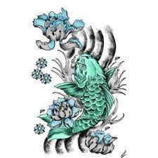 Green Koi Tattoo Here My Tattoo Tatuagens Populares Carpa Oriental Tatuagem