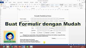 Pada contoh formulir kali pendaftaran kali ini adalah contoh sederhana dimana nanti anda bisa menyesuaikannya dengan keperluan sendiri. Cara Membuat Formulir Pendaftaran Format Kotak Kotak Simpel Mudah Youtube