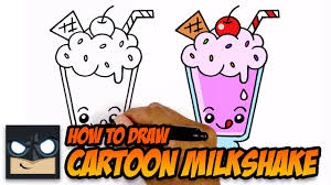 How To Draw A Cartoon Milkshake Youtube