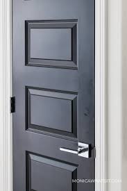 How to paint a bedroom door. Homeowners Guide To Black Interior Doors Monica Wants It