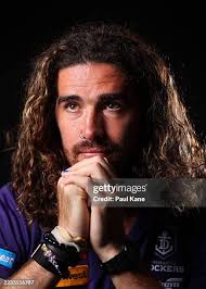 Alex Pearce poses during a Fremantle Dockers Media Opportunity... News  Photo