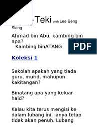 9) ahmad bin abu, kambing bin apa? Teka Teki