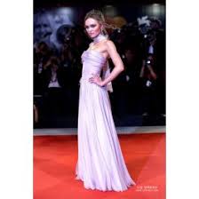 Lily Rose Depp Lilac Chiffon Formal Prom Dress Venice Film Festival 2019