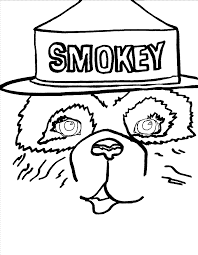 More 100 images of different animals for children's creativity. Smokey Bear Coloring Pages Coloring Home