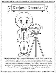 Portion of the page from benjamin banneker's manuscript journal for the month of april, 1798. Benjamin Banneker Biography Coloring Page Craft Or Poster African American