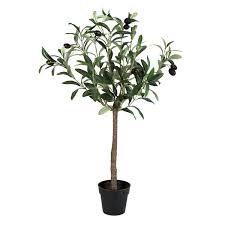 Potted olive tree is a great idea to decorate a terrace or balcony. Faux Olive Tree Wayfair
