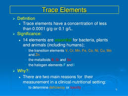 Trace Elements In Clinical Science
