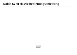 Nokia 6720 classic Bedienungsanleitung
