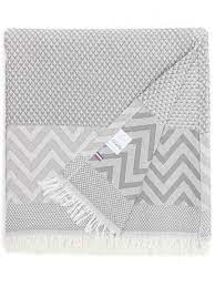 The product is made from washed fabric; Beach Towel Soft Grey Take It Easy 100 Made In France
