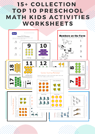 Our collection includes kindergarten worksheets, phonics, alphabet, all organized by subject. Top 10 Preschool Math Kids Activities Worksheets Math Worksheets Worksheets Free