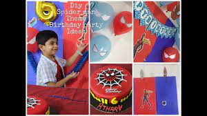 I love the little photo booth that was set up for this. Diy Spiderman Theme Birthday Party Decoration Ideas Youtube