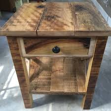 Rustic Reclaimed Barnwood End Table Old Barn Wood Rustic Furniture Rustic End Tables