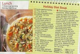 Holiday Diet Soup Woman S World Mag 12 23 13 Diet Soup Recipes Soup Diet Holiday Diet
