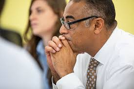 Conversation at this dinner table focused