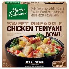 Marie callender's herb roasted chicken use to be good, but now they have gone on the cheap side and cut the thighs in half, and the chicken legs are small. Save On Marie Callender S Chicken Teriyaki Bowl Sweet Pineapple Order Online Delivery Stop Shop