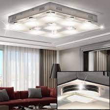 design led decken leuchte wohnzimmer chrom beleuchtung glas lampe satiniert wofi lampwohnzimmer lampdecke home decor bedside table lamps fluorescent lamp