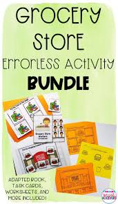 Errorless Grocery Store Worksheet Pack Special Education Resources