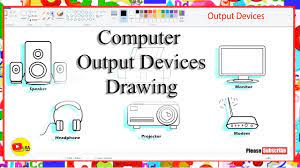Computer systems consist of hardware and software. Computer Output Devices Drawing Video Learnbyarts Youtube
