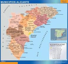 Elche (/ ˈ ɛ l tʃ eɪ /, spanish: Mapas Alicante Mapas Murales De Espana Y El Mundo