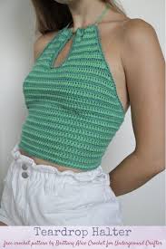 You can wear it on the beach or go out in the evening. Teardrop Crochet Halter Top Pattern Underground Crafter
