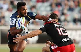 Enjoy the crusaders vs brumbies game! Henry Speight Fends Off A Tackle For The Brumbies Against The Crusaders Super Rugby Super 15 Rugby And Rugby Championship News Results And Fixtures From Super Xv Rugby