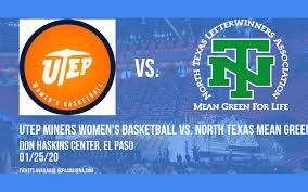 Utep Miners Womens Basketball Vs North Texas Mean Green