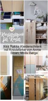 Ikea Rakke Kleiderschrank Mit Kreidefarbe Von Annie Sloan Motiv Berge Ikea Rakke Ikea Kreidefarbe
