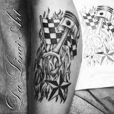 They can be designed by tattoo artists who are experienced in creating color and detailed combinations of these elements with great. Da Linci Art Mechanical Tattoo Design Dalinciart Tattoodesign Mechanical Mechanicaltattoo Tattoo Zuiger Star Vlag Flag Zuiger Blackandwhite Blackandgreytattoo Bike Racing Raceflagtattoo Raceflag Bikertattoo Piston Pistontattoo