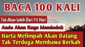 Ketahuilah Amalan Agar Dapat Banyak Duit Segera Seketika Tanpa Kesulitan Kekuatan Doa Membaca Kekuatan