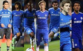 Los jugadores del chelsea realizan los ejercicios de calentamiento antes del inicio del partido. Chelsea Y Sus 33 Jugadores Cedidos Por El Mundo Diez Diario Deportivo