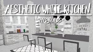 61k modern house (one story) speedbuild. Aesthetic White Kitchen 10k Bloxburg Youtube
