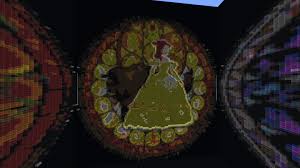 I've used textured and iridised golden glass for the 2 hearts to give lots of sparkle and infilled with some rather prettily textured palest gold glass. Kingdom Hearts Princess Stained Glass Minecraft Map
