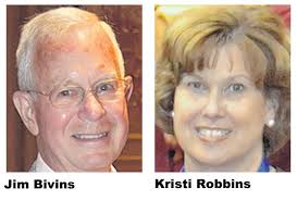 Rotary clubs honor Bivens, Robbins for public service
