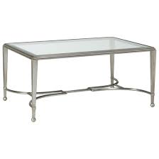 Our living room is large, but i chose a smaller scale coffee table to make the space feel larger. Artistica Metal Designs Sangiovese Small Rectangular Cocktail Table With Glass Top Belfort Furniture Cocktail Coffee Tables