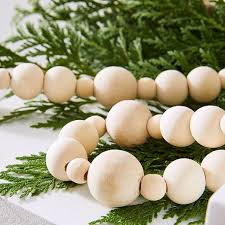 Wooden Ball Garland Garland Christmas Tree Garland Christmas Decorations