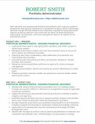 Portfolio Administrator Resume Samples Qwikresume